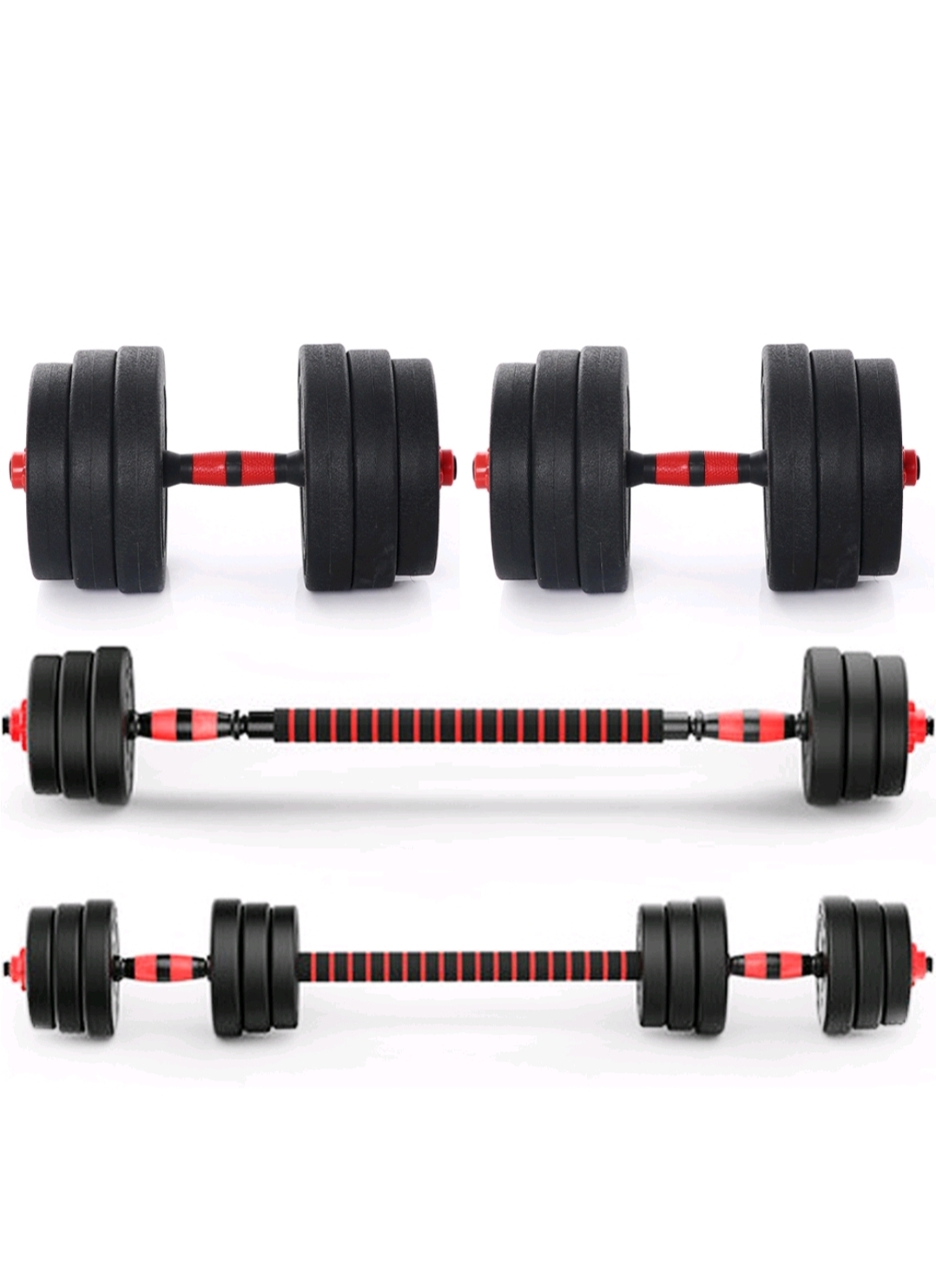 덤벨 바벨 세트 각각 2세트 40kg | 데얼스 아웃도어 전문 플랫폼