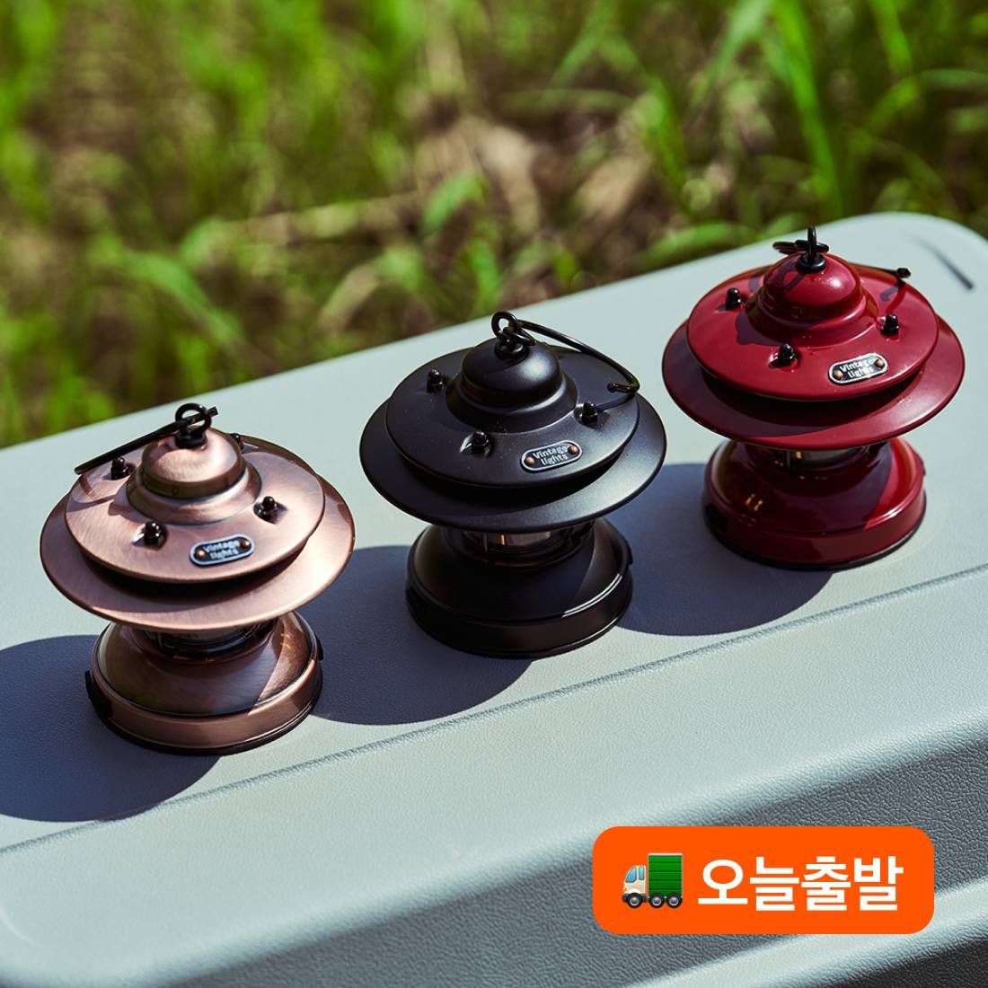 [캠핑덕] 빈티지 라이트 LED랜턴 | 데얼스 아웃도어 전문 플랫폼