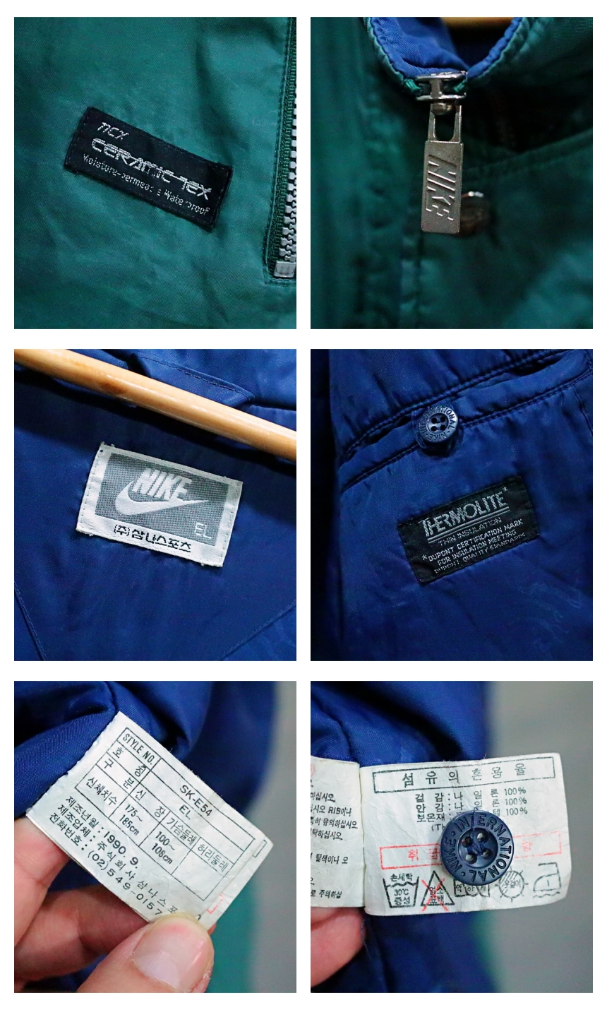 [XL] 90s 나이키 삼나스포츠 견장 패딩 봄버 자켓 | 데얼스 아웃도어 전문 플랫폼