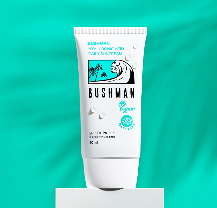 [1+1 할인] 부쉬맨 히알루론산 데일리 선크림 50ml SPF50+ PA++++ | 데얼스 아웃도어 전문 플랫폼