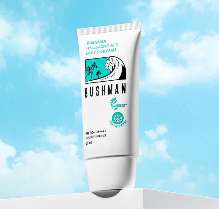 [1+1 할인] 부쉬맨 히알루론산 데일리 선크림 50ml SPF50+ PA++++ | 데얼스 아웃도어 전문 플랫폼