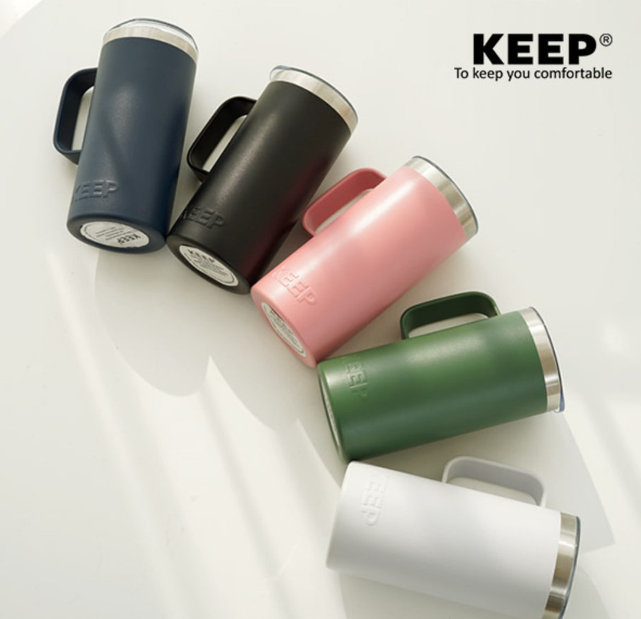 KEEP 캠핑 스텐 보온 보냉 손잡이 핸들 머그 컵 텀블러 473ml | 데얼스 아웃도어 전문 플랫폼