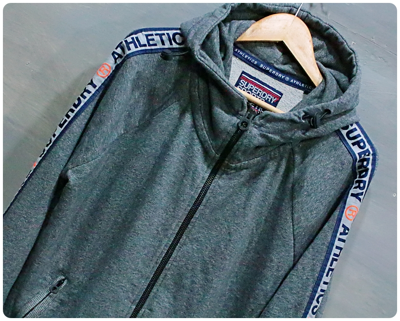 [XL] 슈퍼드라이 스포츠 테이핑로고 후드집업 | 데얼스 아웃도어 전문 플랫폼