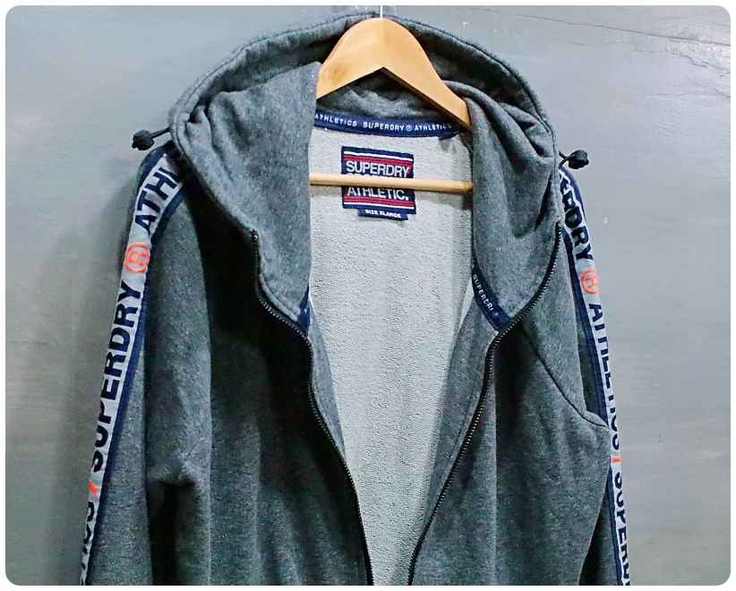 [XL] 슈퍼드라이 스포츠 테이핑로고 후드집업 | 데얼스 아웃도어 전문 플랫폼