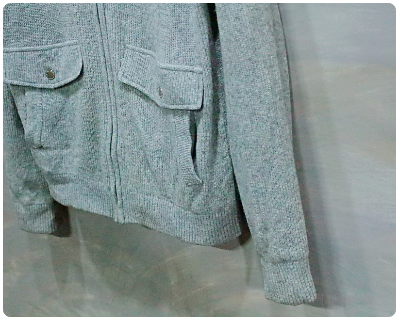 [100] 까스텔바작 골프 견장 방풍 울 니트 집업 가디건 | 데얼스 아웃도어 전문 플랫폼