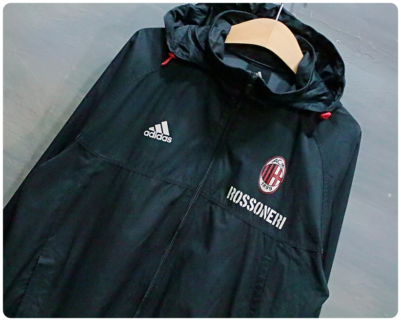 [90] 아디다스 09-10 AC밀란 윈드브레이커 레인자켓 | 데얼스 아웃도어 전문 플랫폼