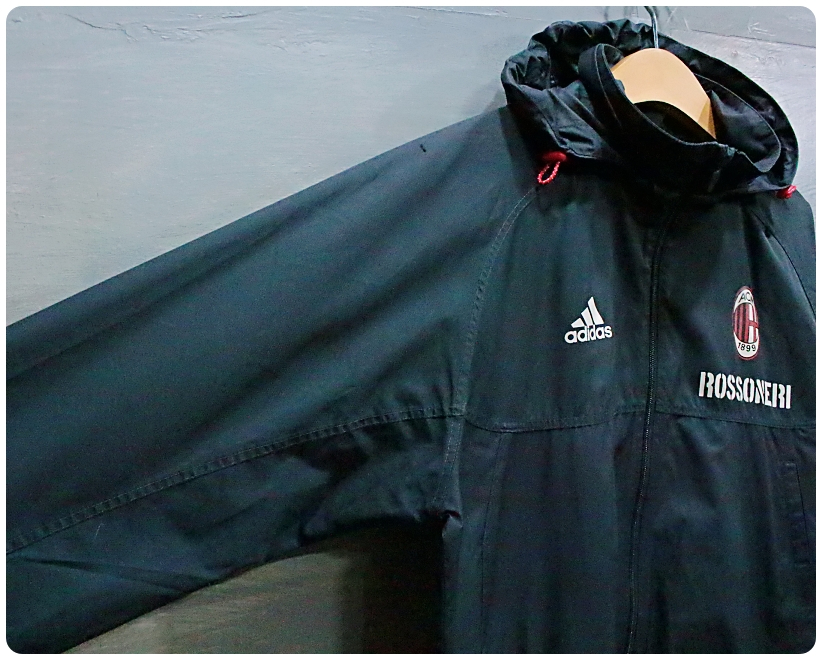 [90] 아디다스 09-10 AC밀란 윈드브레이커 레인자켓 | 데얼스 아웃도어 전문 플랫폼