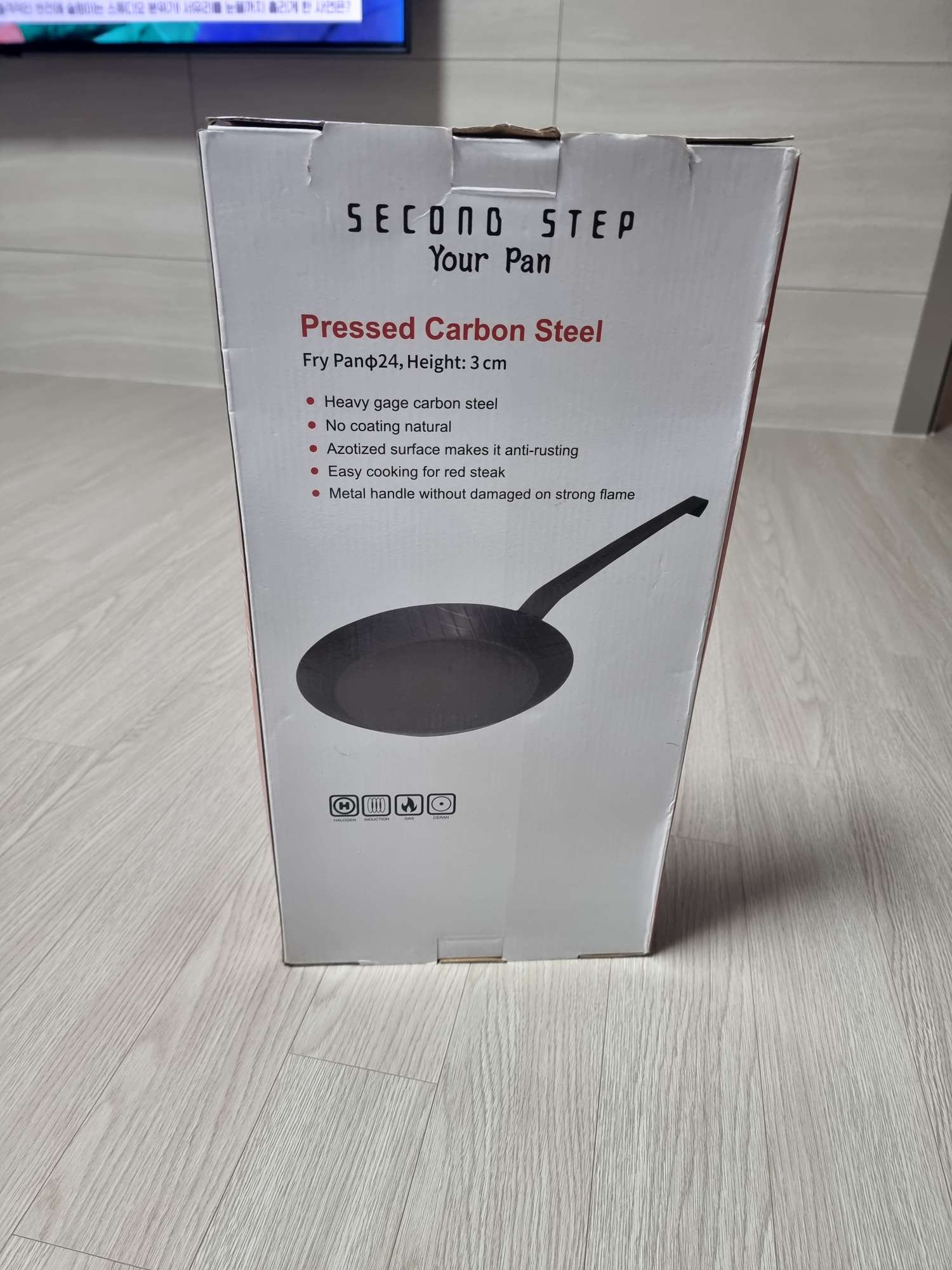 세컨드스텝 아이언 스테이크팬 24cm 롱핸들 | 데얼스 아웃도어 전문 플랫폼