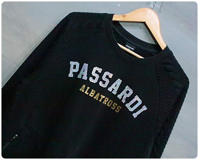 [100] 파사디 골프 케이블 니트 배색 빅로고 맨투맨 | 데얼스 아웃도어 전문 플랫폼