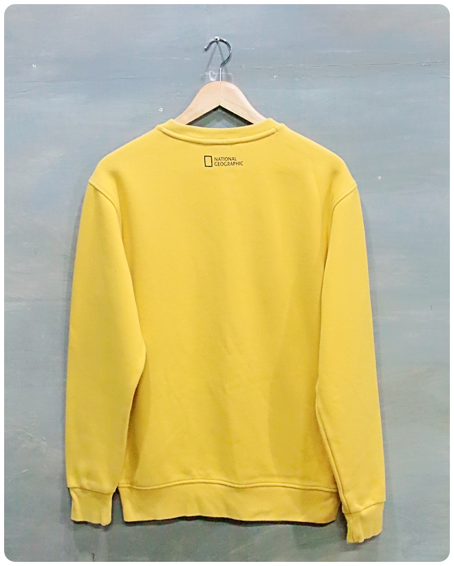 [M] 내셔널지오그래픽 폴하스 스몰 로고 기모 맨투맨 | 데얼스 아웃도어 전문 플랫폼