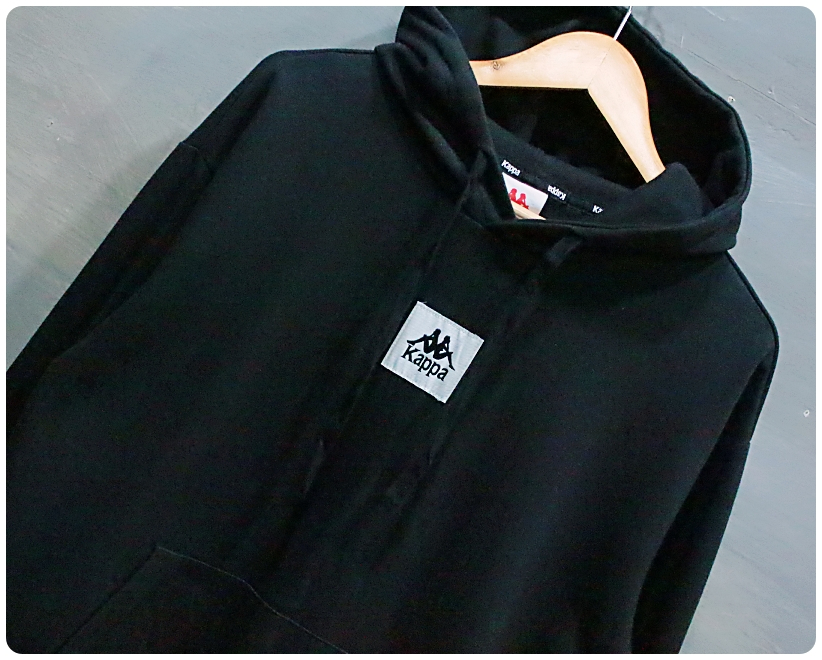 [L] 카파 222반다 로고 레터링 기모 후드티 | 데얼스 아웃도어 전문 플랫폼