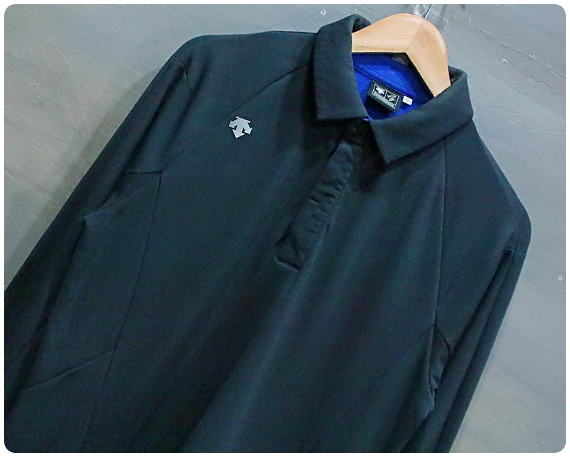 [105] 데상트 골프 기모 카라넥 져지 티셔츠 | 데얼스 아웃도어 전문 플랫폼