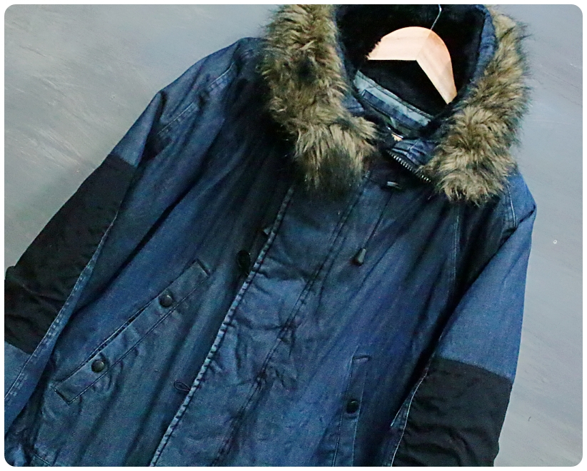 [L] 폴로 진스 랄프로렌 N-3B 데님 덕다운 패딩 파카 | 데얼스 아웃도어 전문 플랫폼