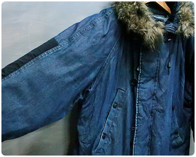 [L] 폴로 진스 랄프로렌 N-3B 데님 덕다운 패딩 파카 | 데얼스 아웃도어 전문 플랫폼