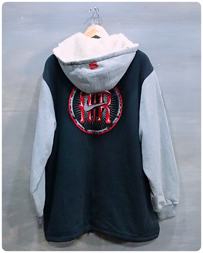 [105] 90s 나이키 에어 올드스쿨 양털 롱 후드집업 점퍼 | 데얼스 아웃도어 전문 플랫폼