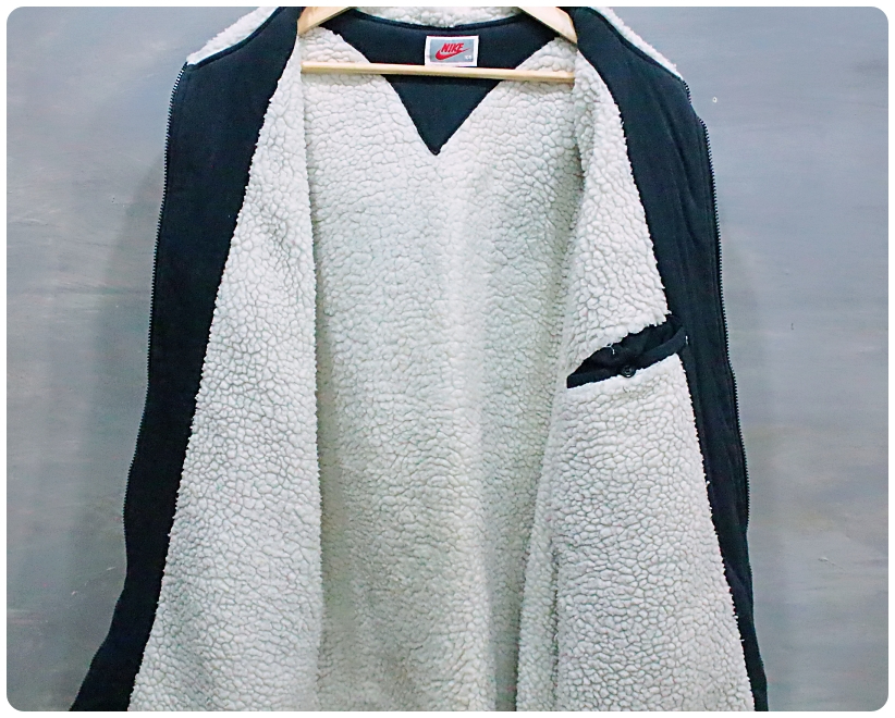 [105] 90s 나이키 에어 올드스쿨 양털 롱 후드집업 점퍼 | 데얼스 아웃도어 전문 플랫폼