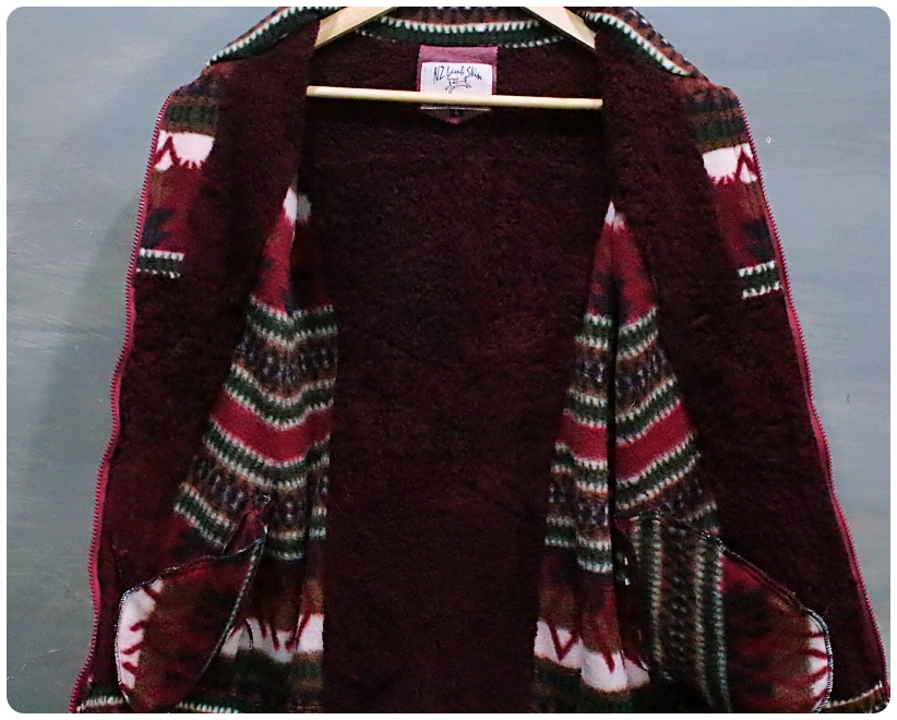 [L] NZ Lamb Skin 뉴질랜드 램스킨 나바호 플리스 집업 자켓 | 데얼스 아웃도어 전문 플랫폼