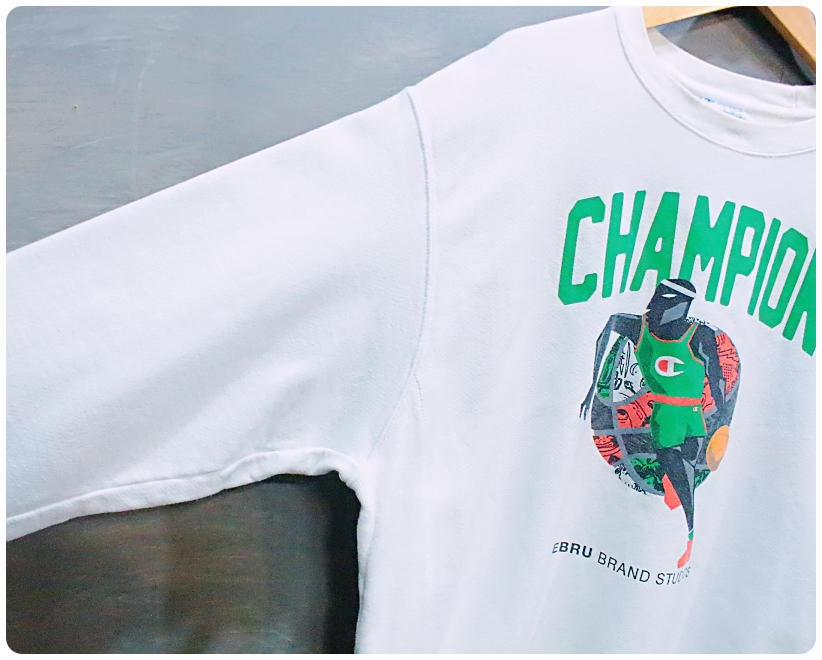 [2XL] 챔피온 x 히브루 브랜틀리 리버스위브 블루텍 기모 맨투맨 | 데얼스 아웃도어 전문 플랫폼