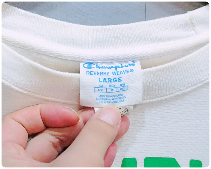 [2XL] 챔피온 x 히브루 브랜틀리 리버스위브 블루텍 기모 맨투맨 | 데얼스 아웃도어 전문 플랫폼