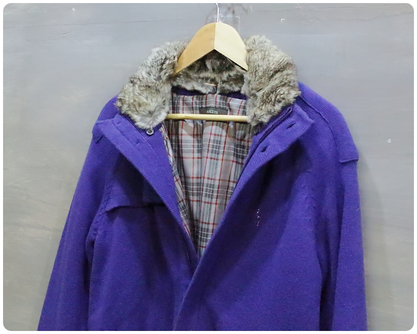 [100] 00s 헤지스 토끼털 패딩 헤비울 니트 집업 가디건 | 데얼스 아웃도어 전문 플랫폼