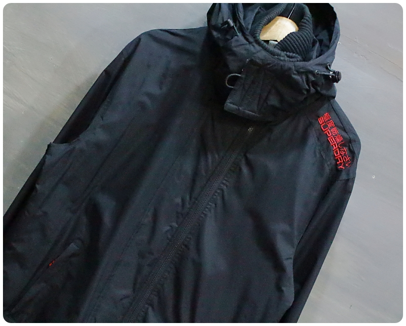 [XL] 슈퍼드라이 더블 블랙라벨 3중 집업 바람막이 자켓 | 데얼스 아웃도어 전문 플랫폼