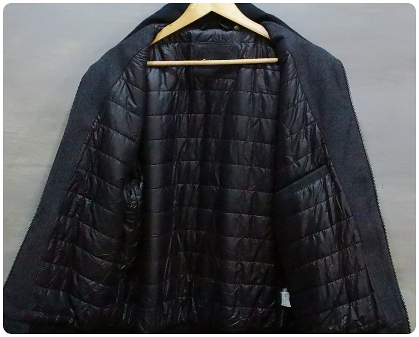 [L] 캘빈클라인 안감누빔 울 봄버 자켓 | 데얼스 아웃도어 전문 플랫폼