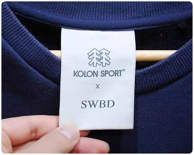 [M] 코오롱스포츠 x SWBD 콜라보 루즈핏 기모 맨투맨 | 데얼스 아웃도어 전문 플랫폼