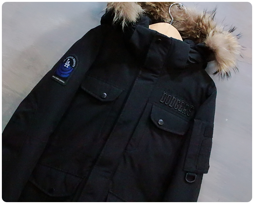 [85] MLB LA다저스 라쿤 덕다운 야상 패딩 점퍼 | 데얼스 아웃도어 전문 플랫폼