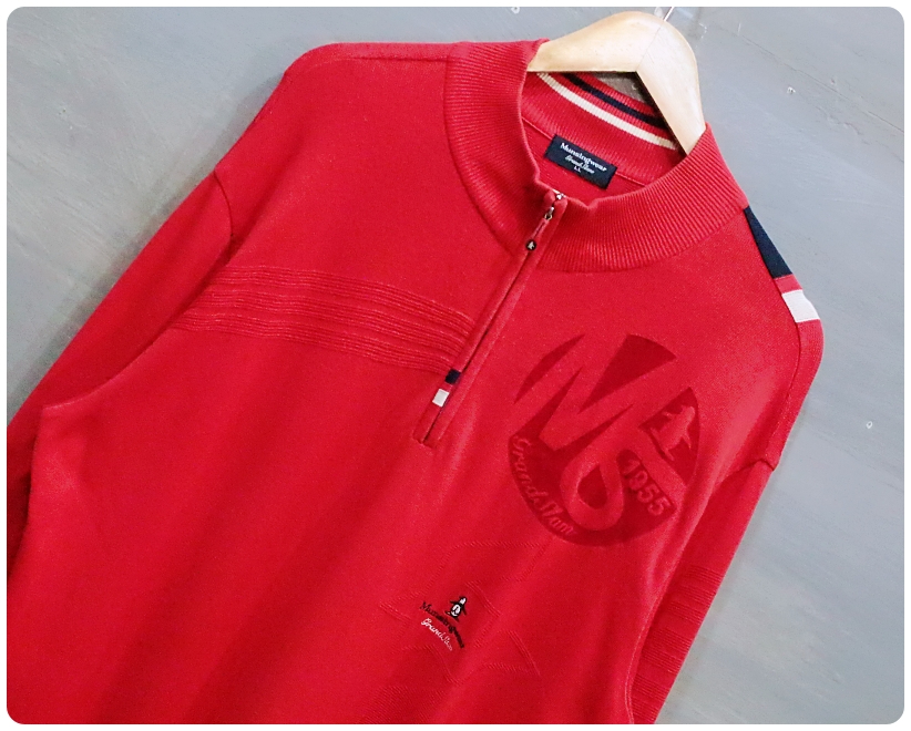 [XL] 먼싱웨어 그랜드슬램 빅로고 반집업 니트 | 데얼스 아웃도어 전문 플랫폼