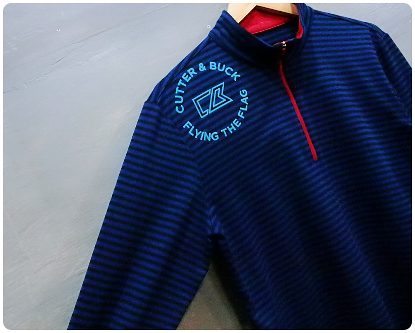 [100] 커터앤벅 스트라이프 스판 반집업 티셔츠 | 데얼스 아웃도어 전문 플랫폼