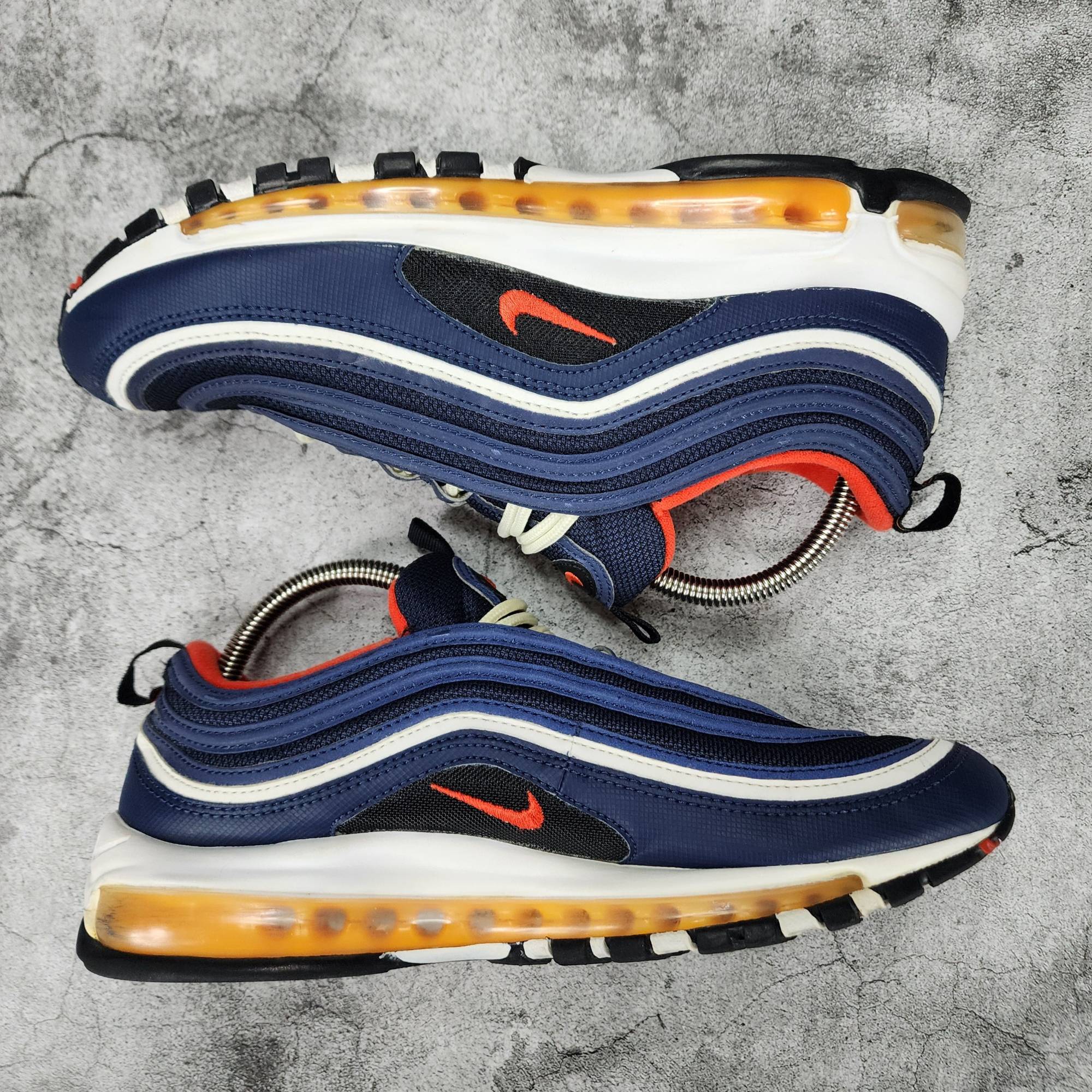 더블식스(정품)나이키 에어맥스97 미드나잇네이비 하바네로 레드 280 | 데얼스 아웃도어 전문 플랫폼