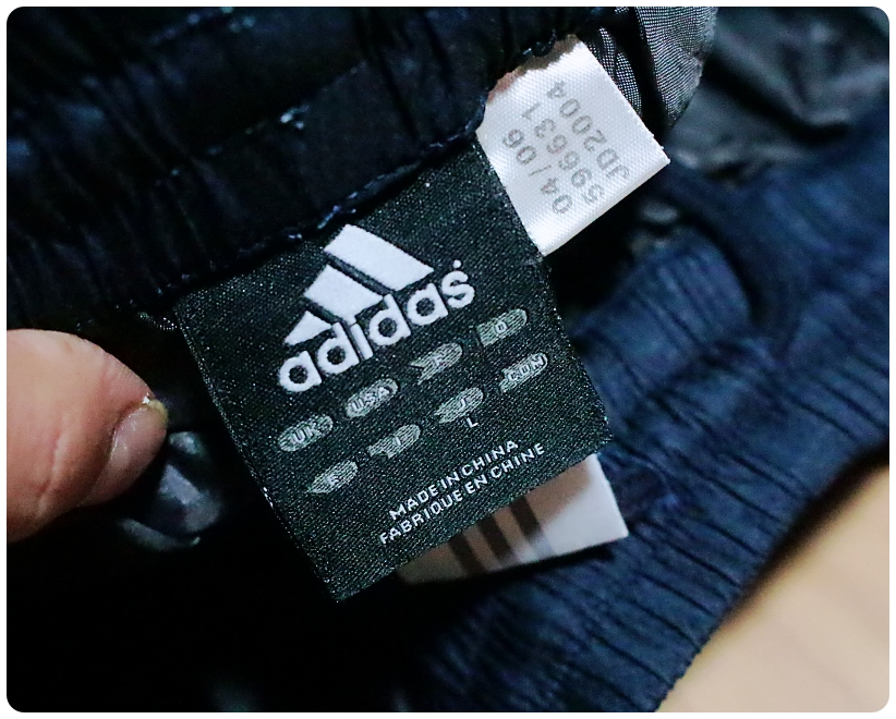 [L] 00s 아디다스 사이드 로고 테이핑 패디드 트랙 팬츠 | 데얼스 아웃도어 전문 플랫폼