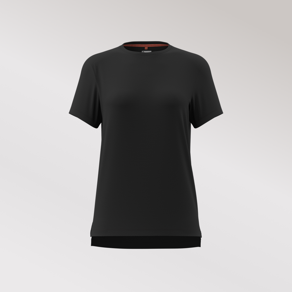 블랙쉽 드라이 반팔 티 블랙 리플렉티브 여성 | 데얼스 아웃도어 전문 플랫폼