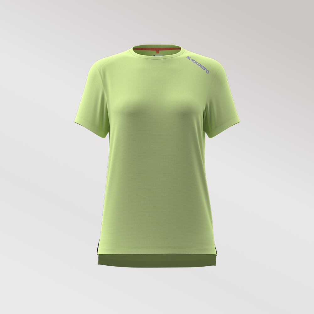 블랙쉽 드라이 반팔 티 섀도우 라임 여성 | 데얼스 아웃도어 전문 플랫폼