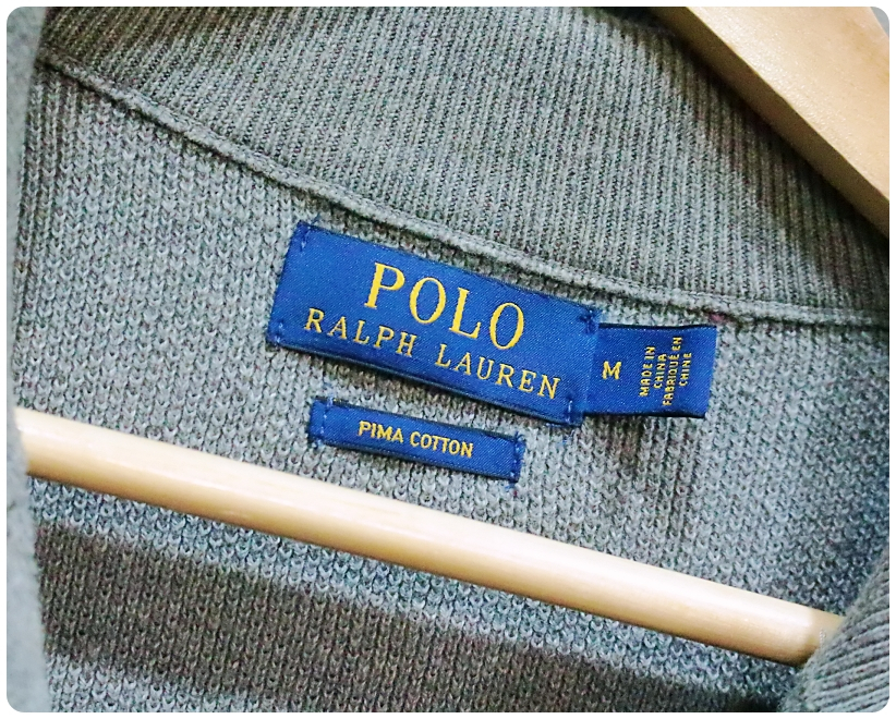 [M] 폴로 랄프로렌 피마코튼 반집업 니트 | 데얼스 아웃도어 전문 플랫폼