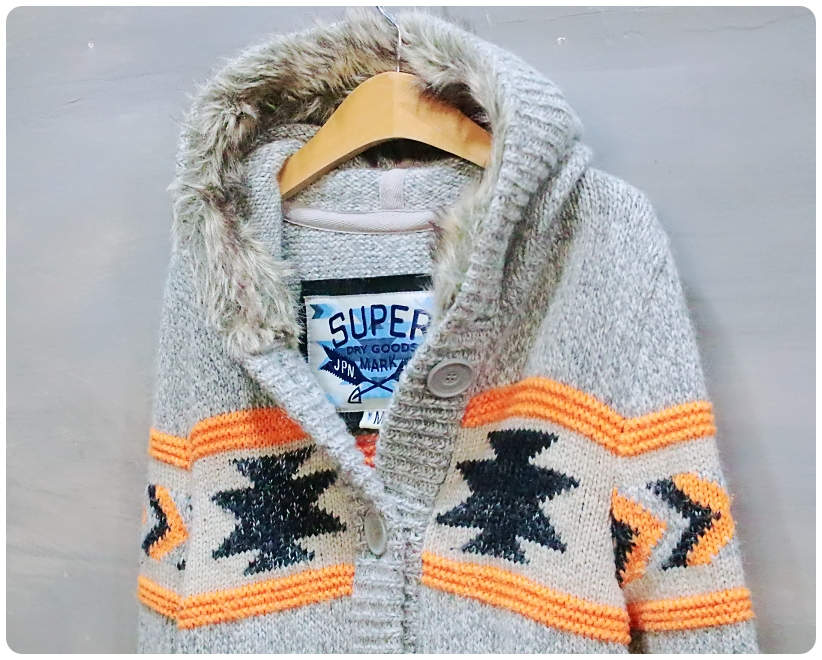 [M] 슈퍼드라이 노르딕 헤비울 알파카 후드 니트 가디건 | 데얼스 아웃도어 전문 플랫폼