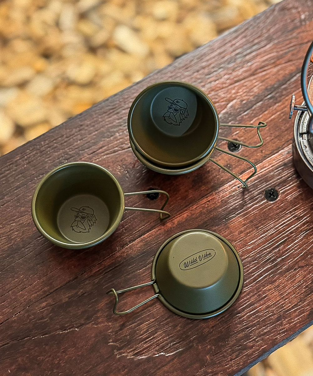 와일드바이브 미니 시에라 컵(40ml) 2ea - 카키 | 데얼스 아웃도어 전문 플랫폼
