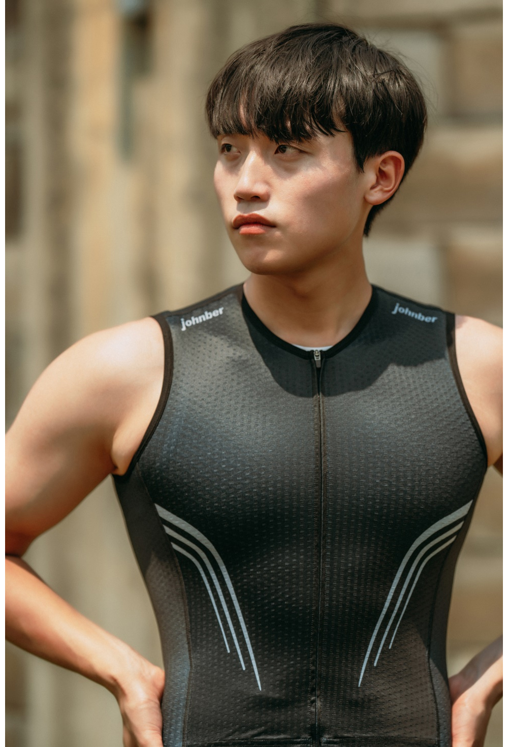 존버 철인3종 민소매 경기복 블랙골드_남성용 | 데얼스 아웃도어 전문 플랫폼