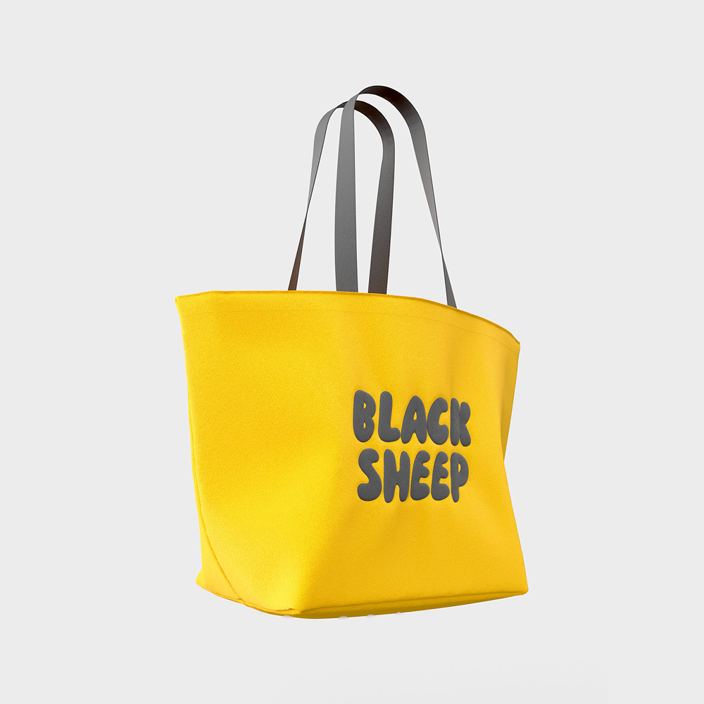 블랙쉽 스포츠웨어 토트백 옐로우 공용 | 데얼스 아웃도어 전문 플랫폼