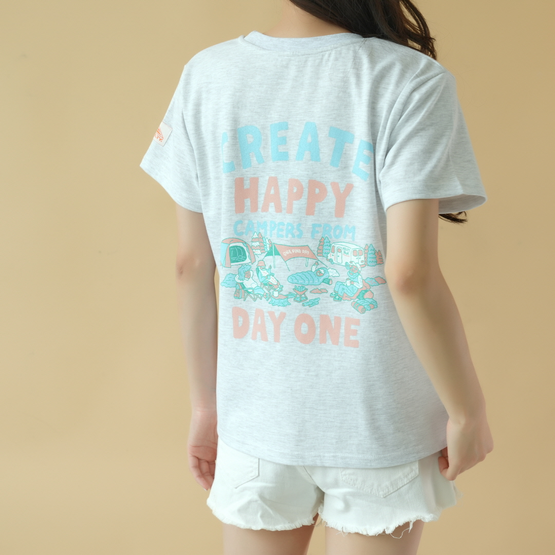 켈티 HC 티셔츠_화이트 멜란지 | 데얼스 아웃도어 전문 플랫폼