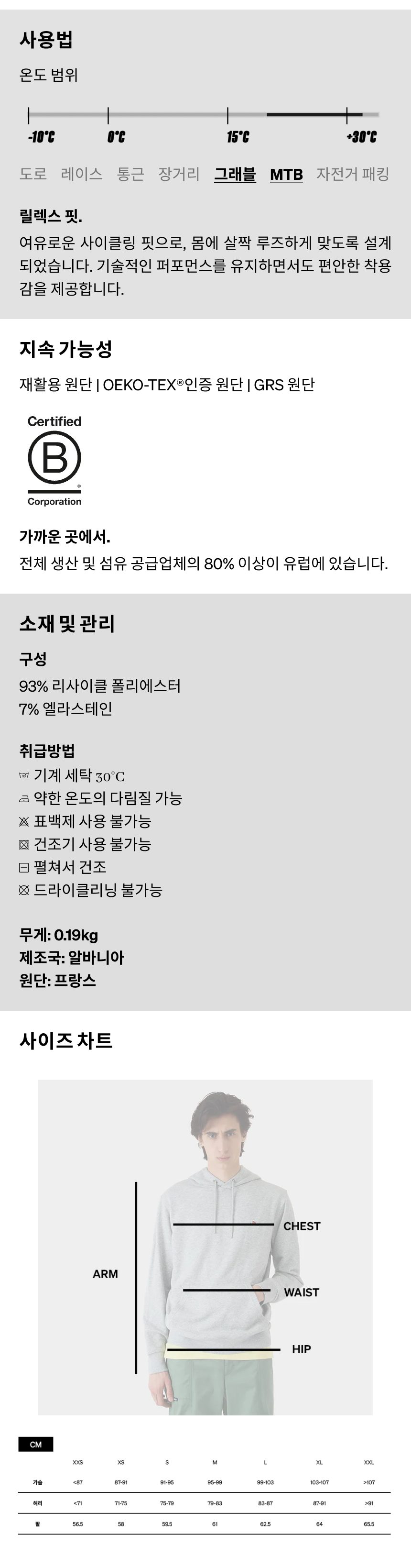 카페 드 사이클리스트 지젤 아웃랜드 반팔 져지 쵸크 신더 레드 공용