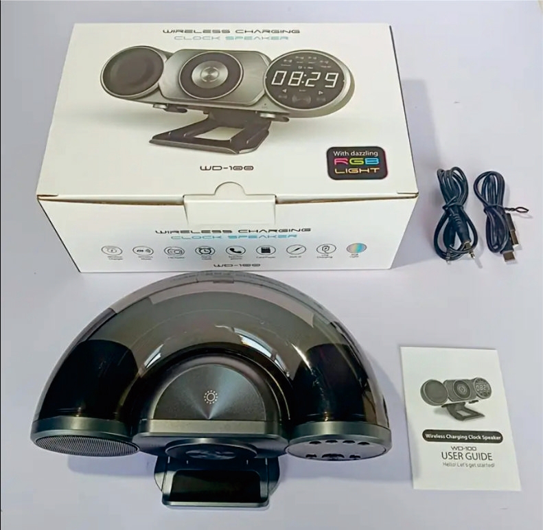 고속 무선 폰충전기 알람시계 블루투스 스피커 WD-100 | 데얼스 아웃도어 전문 플랫폼