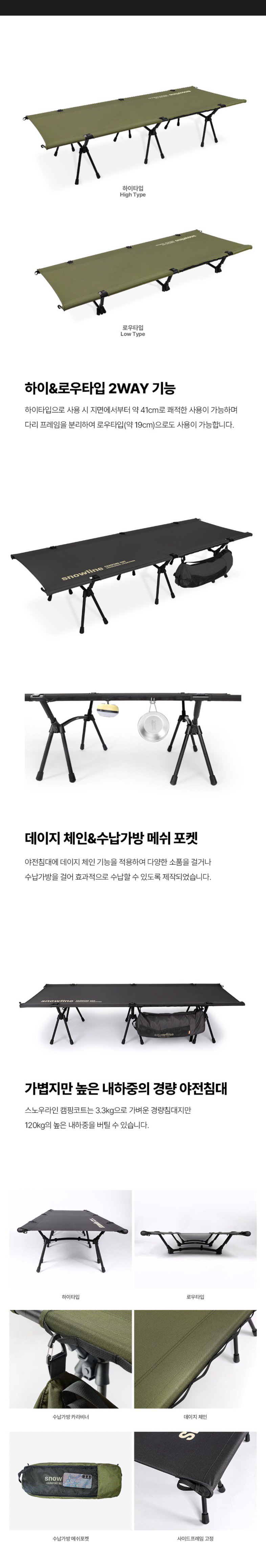 [스노우라인] 캠핑코트