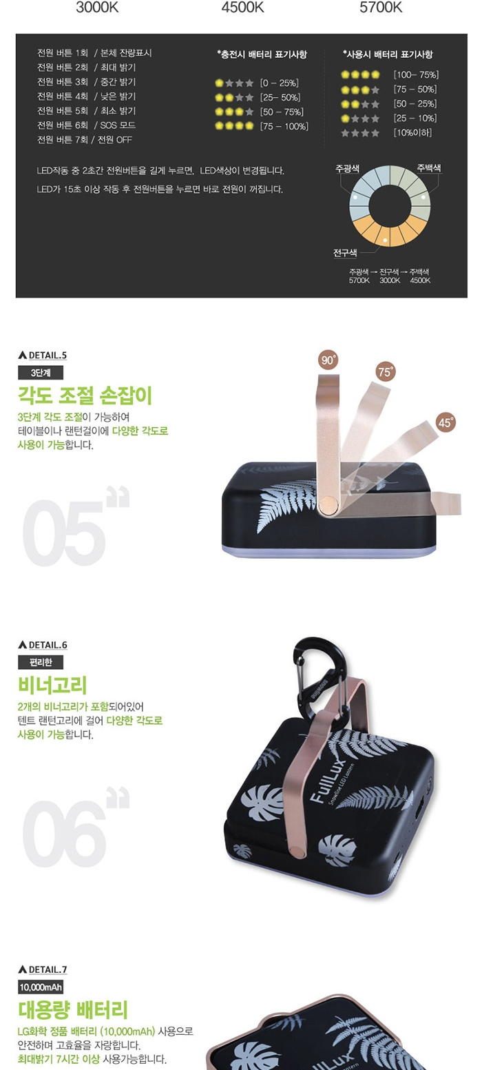 [스노우라인] 풀룩스랜턴 - LED랜턴/캠핑조명