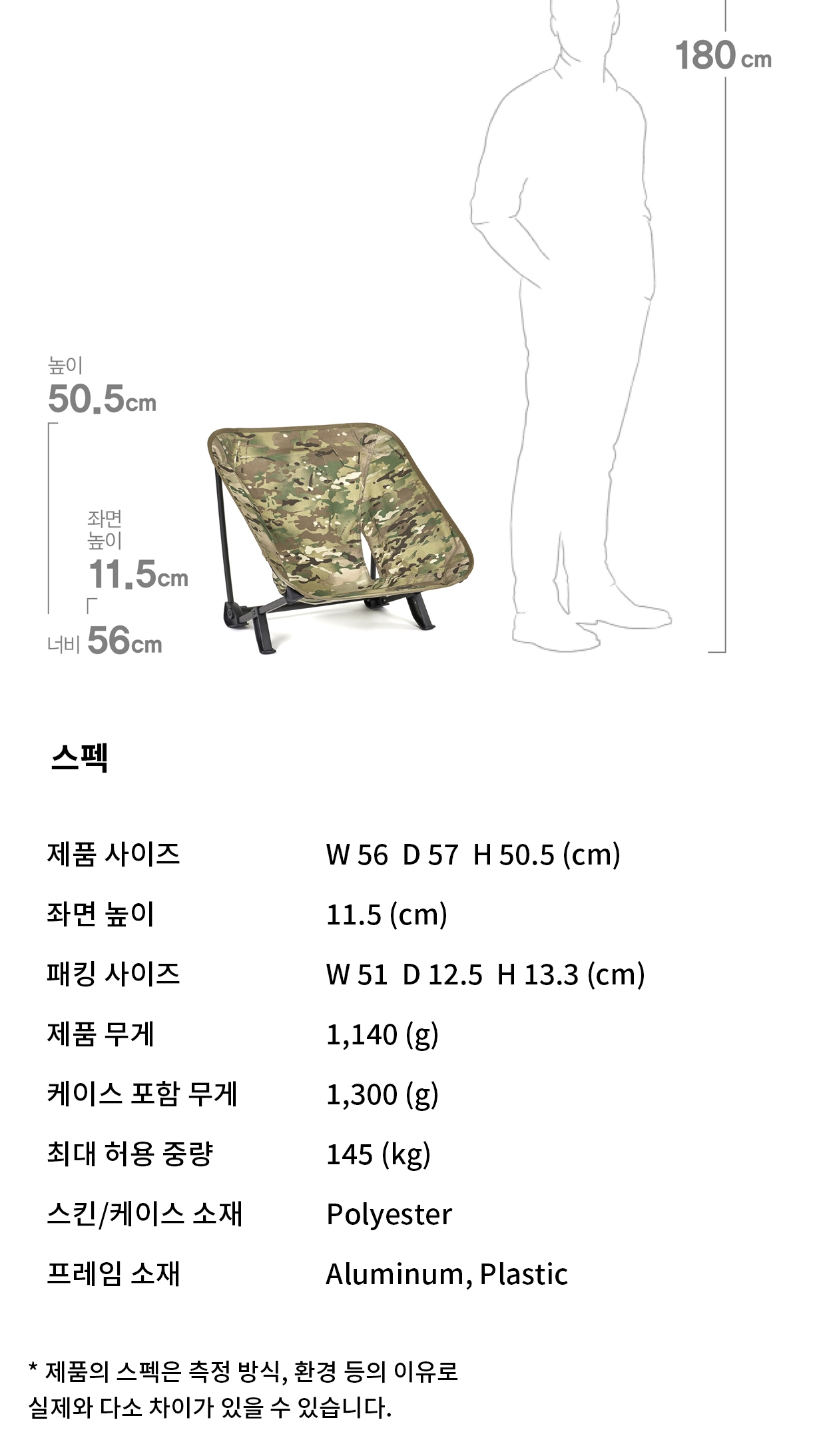 [헬리녹스] 택티컬 인클라인 체어 멀티캠