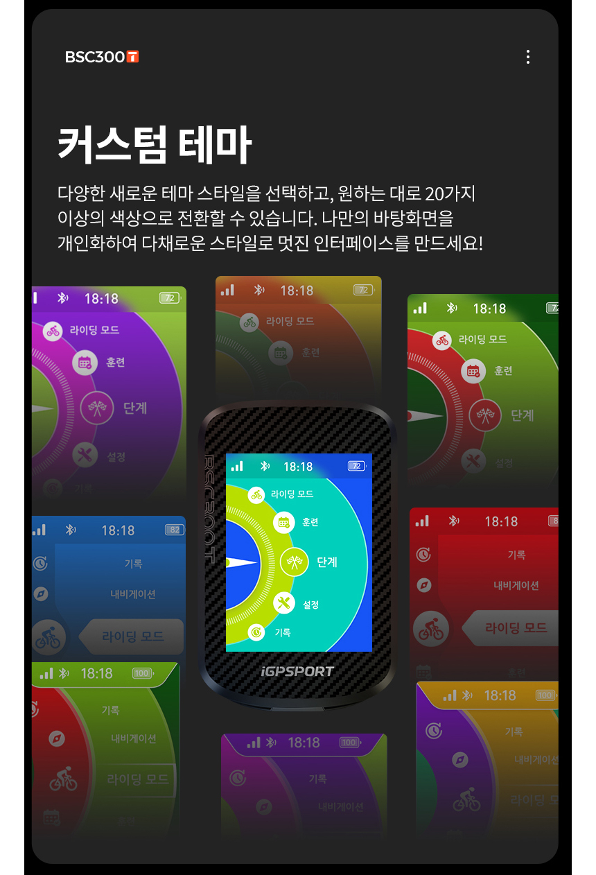 iGPSPORT BSC300T 터치스크린 자전거 속도계