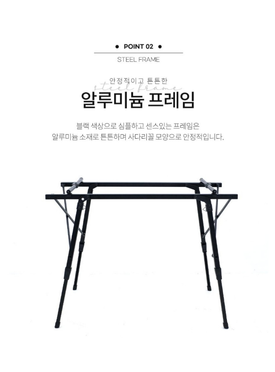 BANFF POLDING ROLLUP TABLE 90밴프 폴딩 롤업 캠핑테이블 블랙 새제품 미밴프 폴딩 롤업 캠핑테이블 블랙 새제품  | 데얼스 아웃도어 전문 플랫폼