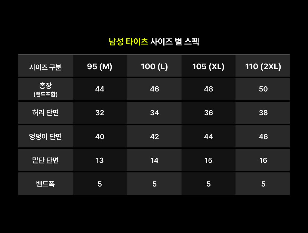 오버셔 스포츠 남자 타이즈 하프 5부