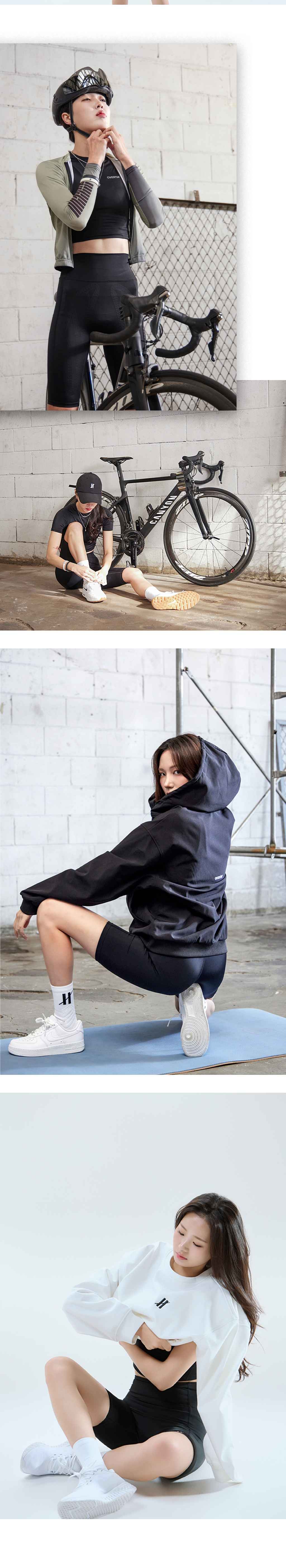 오버셔 스포츠 여성 하이라이즈 3부 레깅스 (6in)