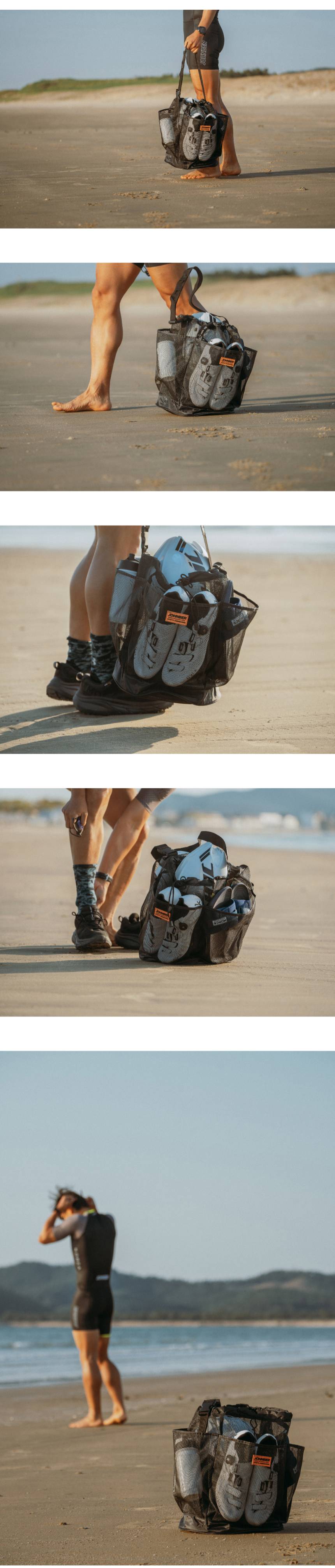 존버 철인3종 메시백 웻슈트 가방